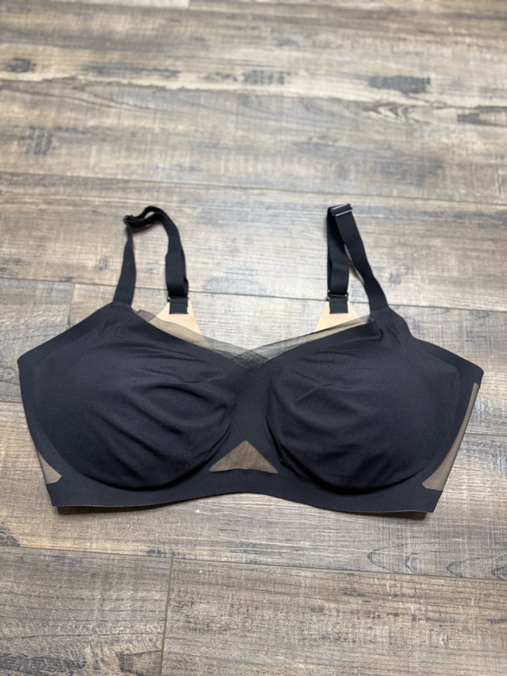Honeylove Seamless Black Full-Coverage Wireless Women's Bra 1X 40C/D